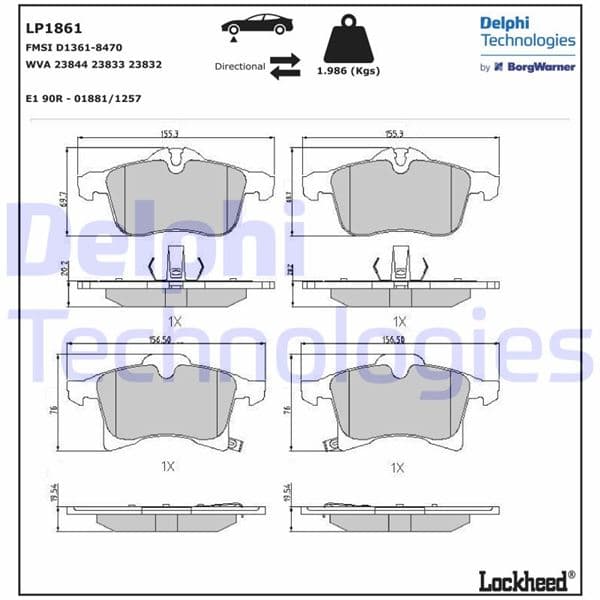 Ön Fren Balatası Astra H 04> Meriva A-B 03> Zafira 05> Corsa C-D 03> Combo C-D 04>