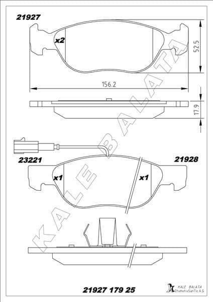 Ön Fren Aynasi Fiat Doblo 05>IDEA 04>LINEA 09> Fiorino 09> Bravo 01>STILO 01> 284x22x 4 Delik Hav Ali