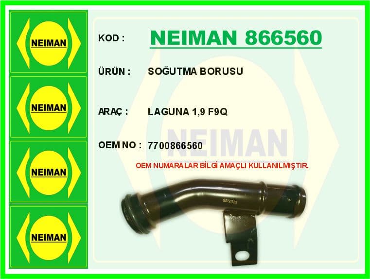 Soğutma Borusu LAGUNA1.9 F9Q