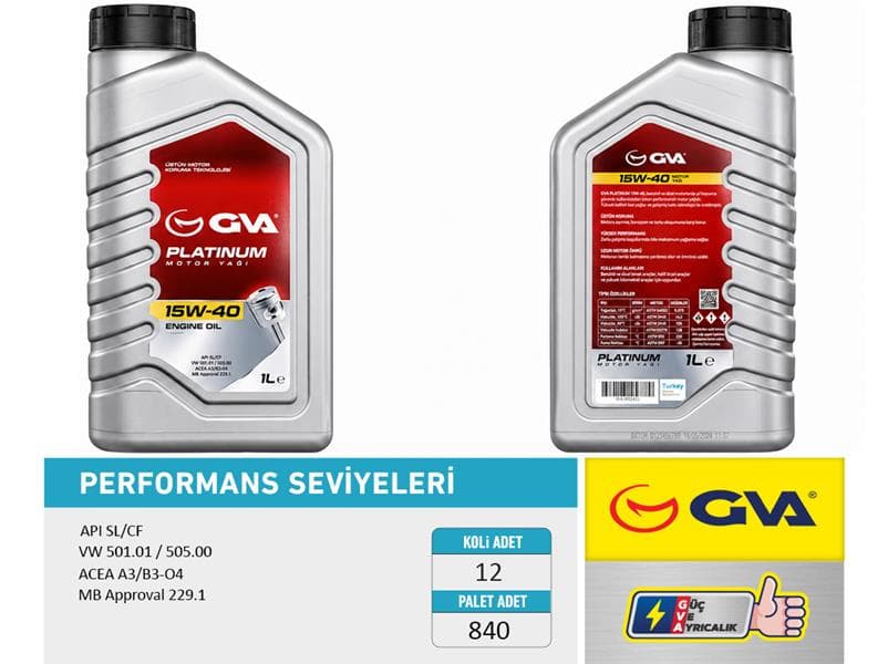 Motor Yağı 15W40 1 LT Platinum Mineral Api SL/CF