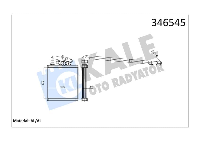 Kalorifer Radyatörü Ford Fiesta 08>