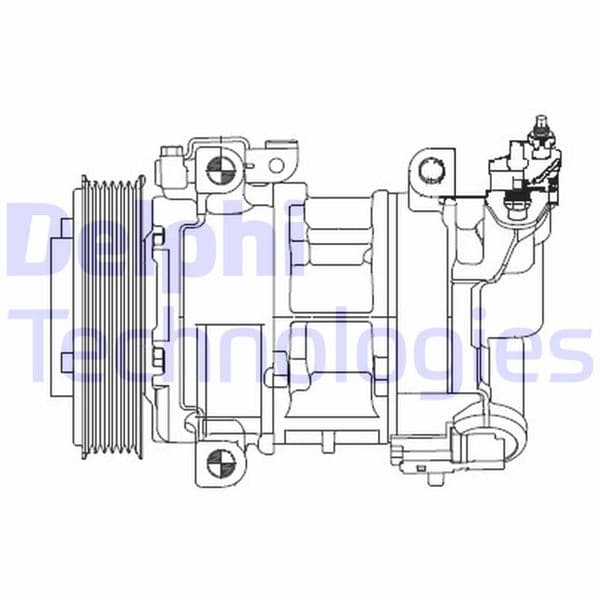 Klima Kompresörü P308-P5008-P3008-RCZ-Partner-Berlingo-C4-DS4-DS5 09>16 1.4 16V EP3C 1.6 THP-VTi EP6C-EP6CDT