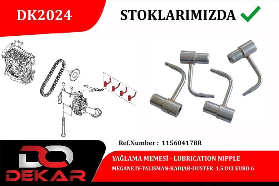 Yağlama Meme TK. Megane IV-Talisman-Kadjar 1.5
