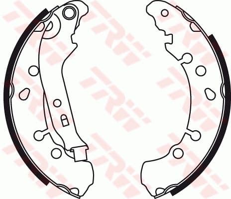 Arka Kampana Pabuç Balata Toyota Yaris 1.0L 1KR-Fe KSP90 KSP130 06-20 / 1.3L 2SZFE SCP90 Vvti 06-11 / 1.33L 1NR-Fe NSP90 NSP130 06-17 / 1.4L 1NDTV NLP90 NLP130 06-18