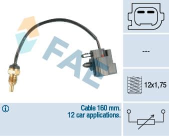 Hararet Müşürü Ford Connect 98> 1.8 TDCi Silindir Kapağina Gelen