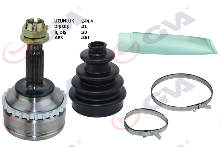 Aks Kafası Diş Ön Clio II 1.4i 16V 98-05 Kangoo 98-08 Abs Li 26DİŞ 21x30x52.2 144.5mm