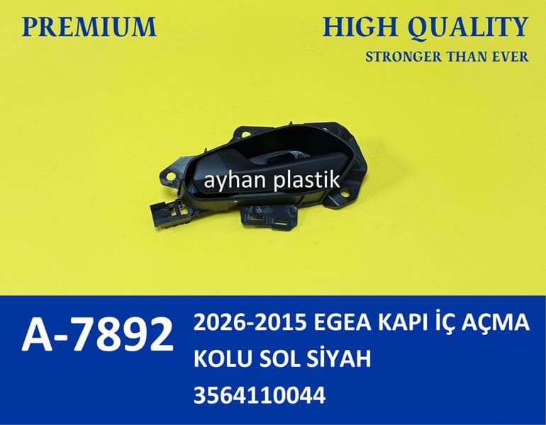 Kapı İç Açma Kolu Sol Fiat Egea 15> Siyah
