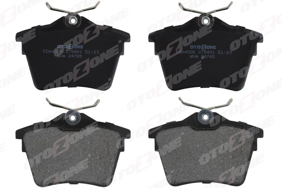 Arka Fren Balatası P307 00>09 P308 07>14 Partner 08> Partner Tepee 08> Berlingo 08> C4 04>16 Xsara Picasso 99>11 DS4 15>18