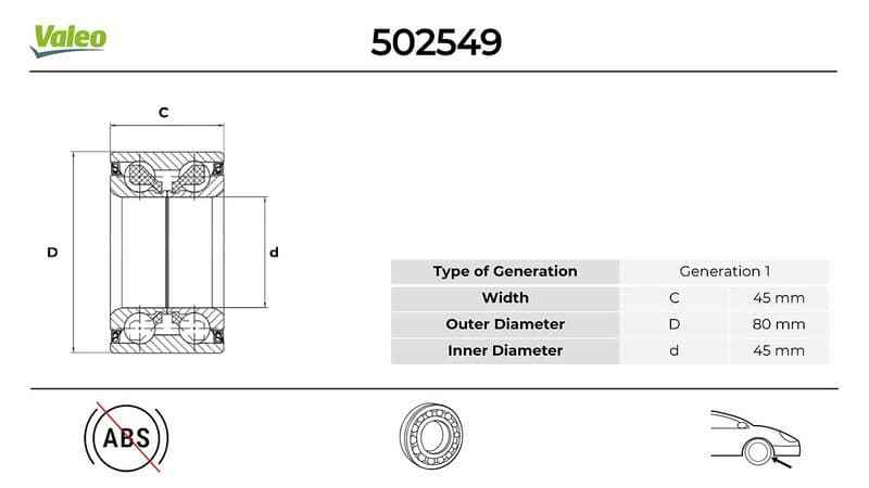 Ön Tekerlek Rulmanı Kit VW California 2.5 1998.05>2003.04