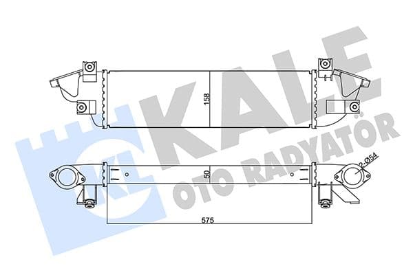 İntercooler Mitsubishi L200-Triton Al/pl/brz 50 MM