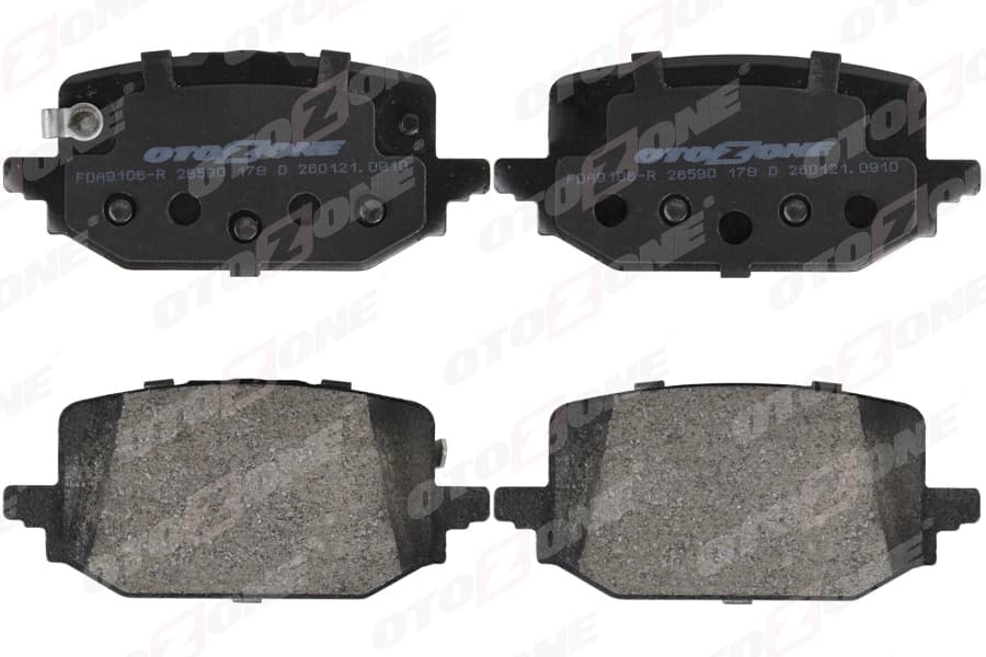 Arka Fren Balatası Renault Austral 23> 1.3TCe 1.2E-Tech Megane E Tech 23> Qashqai 22> 1.3 E-Power X-Trail IV 22> T33 1.5 VC-T E-Power Klipsli