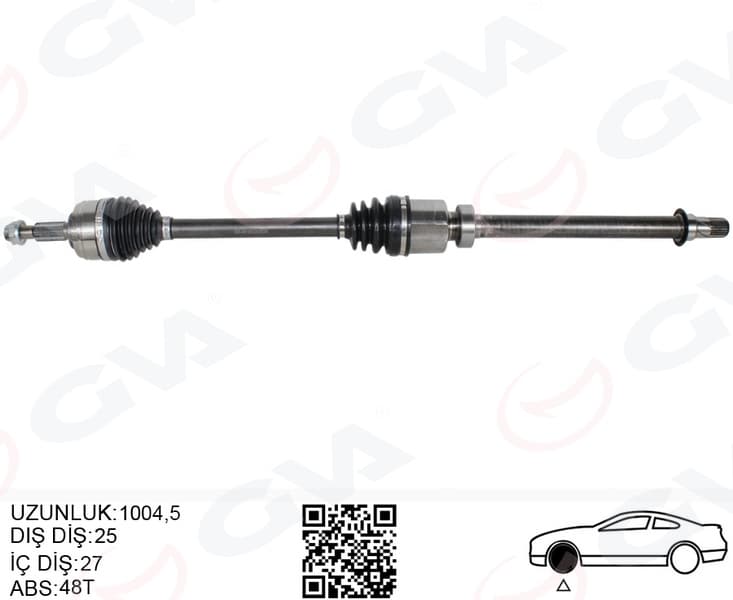 Komple Aks Sağ Renault Megane IV 18> 1.2TCE H5F DW5 Otomatik 7 Vites