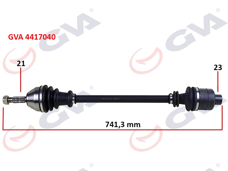 Komple Aks Sağ R21 Manager 1.7 86-93 742mm