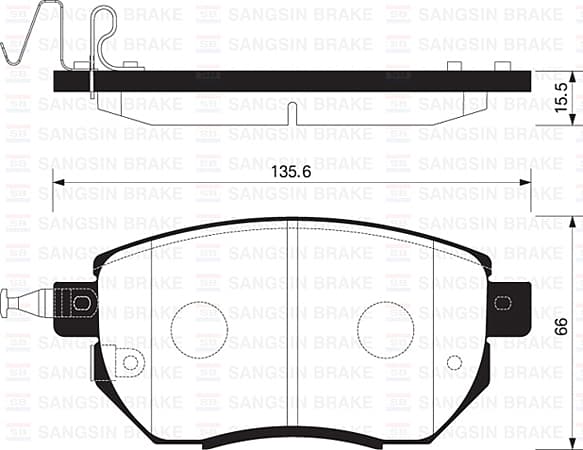 Ön Fren Balata Audi A4-A5 2014 > 155.2x63.8x17 Kullakli