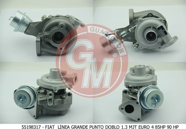 Turbo Şarj Fiat Doblo Linea Grande Punto Evo 1.3 MJT Opel Corsa Euro 4 85HP 90 HP