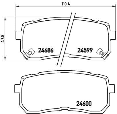 Ön Fren Balata Subaru İmpreza 1.5L 1.6L EL15 EJ16 GD Ge 01->