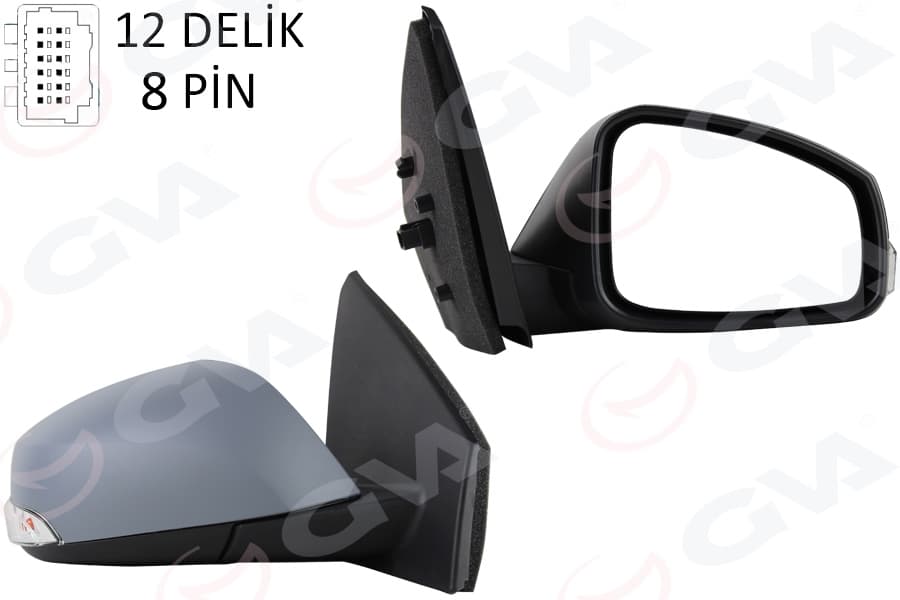 Elektrikli İsitmali Sinyalli Katlanir Sensörlü Astarli Asferik Sol L Megane Fluence 08-