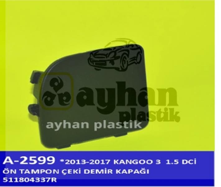 Ön Tampon Çeki Demir Kapağı Renault Kangoo 1.5 dCi 13>17