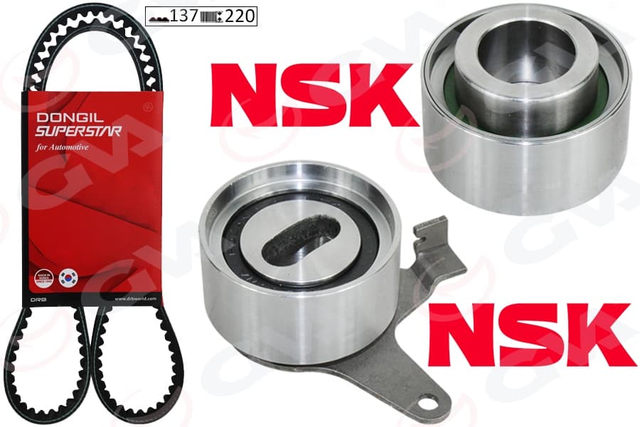 Triger Kayış Seti Eksantrik Seti Kia Rio 1.5L A5D Dohc Yumurta Kasa 00-05 1 Kayış 2 Rulman 13 7x220
