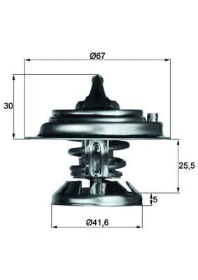 Termostat 85 C Mercedes OM601 OM602 OM603 OM605 OM611 OM612 W124 W201 W210 W460 W461 W463 B901>B904