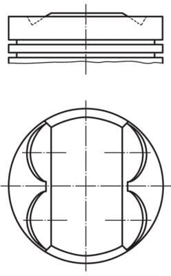 Piston Segman 73.90mm 0.50 Corsa D-E-Adam-Aveo 1.2 16V EURO5 A12XER-Xel-B12XEL 63KW 86PS 7-22
