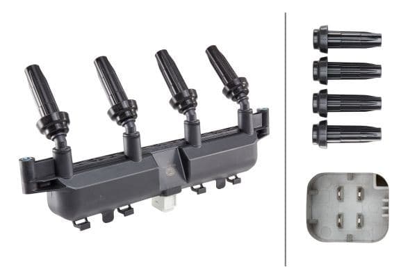 Ateşleme Bobini Peugeot P206 98>07 P306 93>02 P307 00> P309 89> P406 95> Partner 96> Bipper 08> Citr Oen C2 03>13 C3 03>13 Saxo 96> Xsara 98> Berlingo 96> Nemo 08> 1.1 8V TU1 1.4 8V TU3 1.6 8V TU5