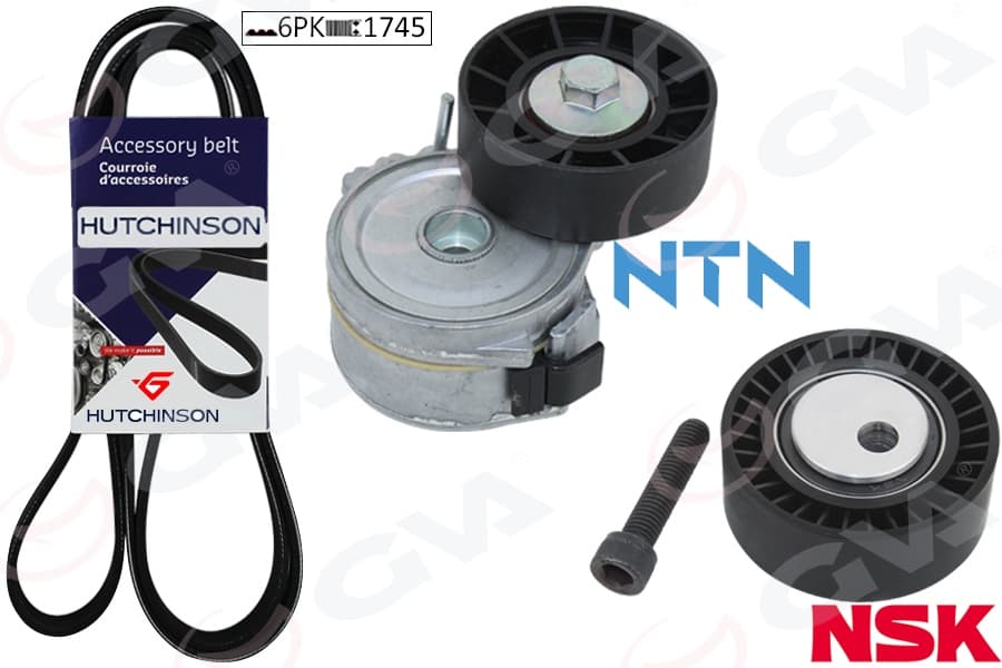 Alternatör Gergi Kiti Kütüklü C5 01-04 -Xantia 99-03 -P206 00>P406 98-04 -P607 2.0HDİ K026PK1745