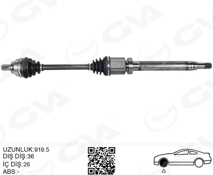 Aks Komple Ön Sağ Ford Focus-C Max 04> 1.6 Zetec Benzin Otomatik