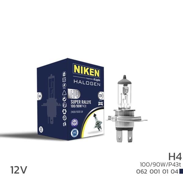 Niken H4 100W/90W Halojen Ampul P43t 12V
