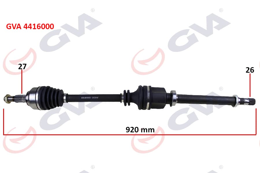 Komple Aks Sağ Kangoo III 08> 1.5dCi 921mm
