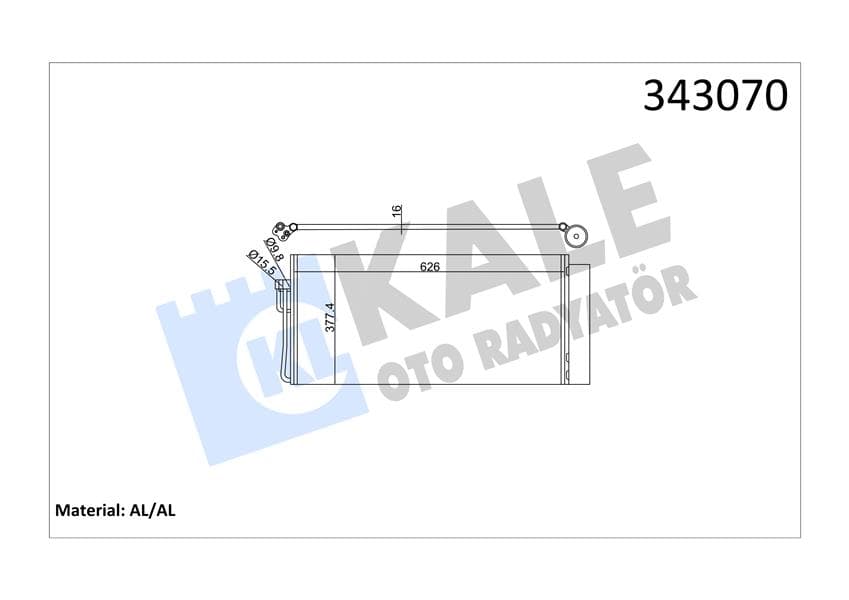 Klima Radyatörü BMW E60 E65 M57 N57 N67