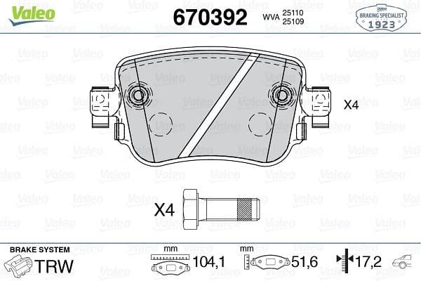 Arka Balata VW Caddy IV 2.0TDI 15 > Cuuf-DFSF 104.1x17.2x51.6