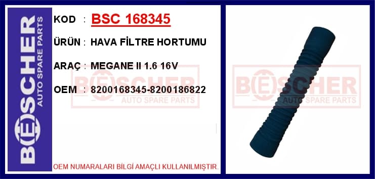 Hava Filtre Hortumu Megane II 1.6 16V