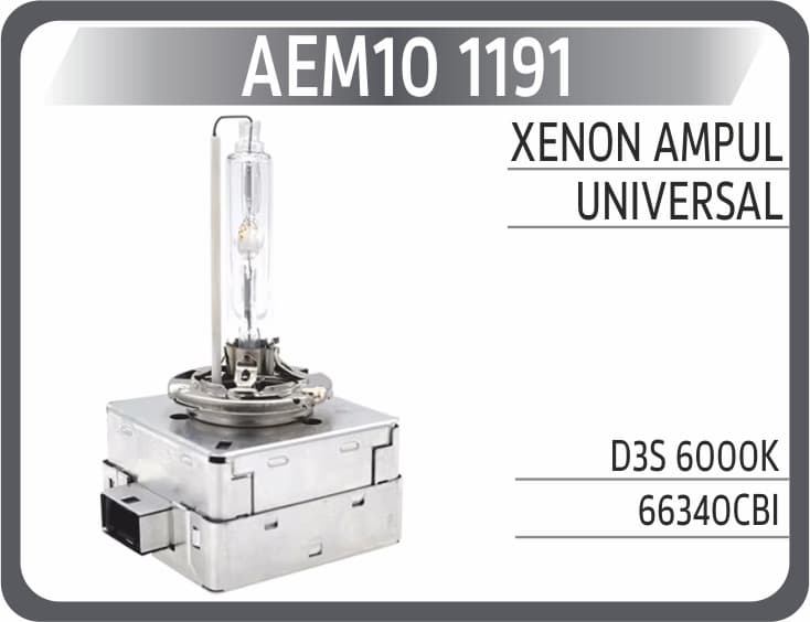 Xenon Ampul D3S 6000K