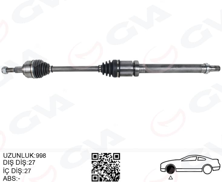 Komple Aks Ön Sağ Ford Puma 20> 1.0 Ecoboost