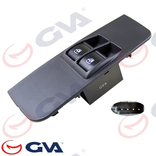Cam Açma Anahtarı Fiat Linea Active Sol Çiftli-Çerçeveli - Sürücü