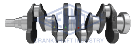 Krank Mili Honda Civic 1.6L D16V1 Vtec VTi 01-05 4 Balta Dengeleme Ağırlığı - Kasnak Çapı 28 MM