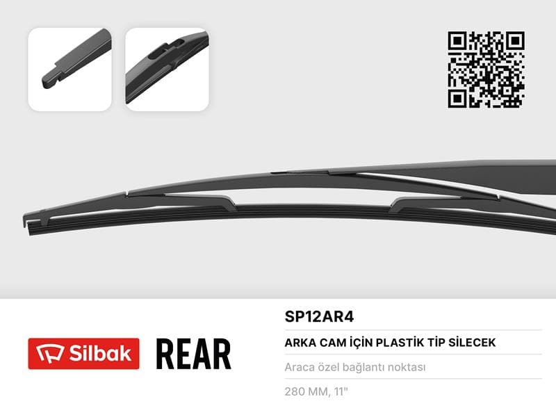 Silecek Süpürgesi Arka Plastik Tip 300MM Citroen C2 09/03> . C3 B618 07/16> . C3 Picasso 02/09> . C4 11/09> . C5 SW Break De. Re 06/01>04/08 . DS3 11/09> Dacia Lodgy 03/12> . Sandero 2 01