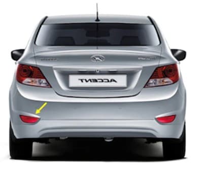 Reflektör Arka Tampon Sol Hyundai Accent Blue 2011->