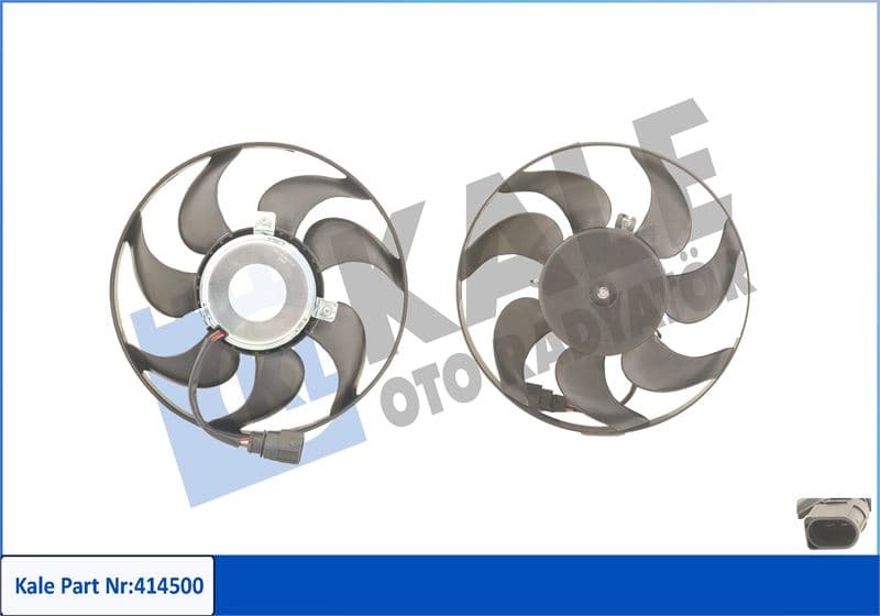 Fan Motoru Sağ Caddy III-Golf V-VI-Plus-Jetta III-IV-Passat-Scirocco-Touran 200W-295mm