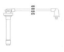 Buji Kablosu Nissan Primera 1.6L GA16 P11 96-01 / Sunny 1.6L GA16 N14 90-94