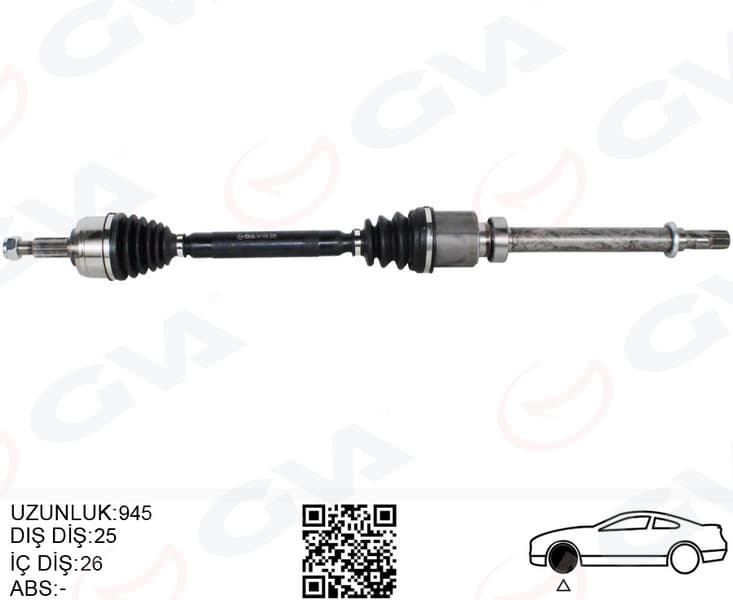 Ön Aks Sağ Renault Megane IV 1.3 Tce - 1.5 dCi Euro 6 M-T SNZ-TL4 16-