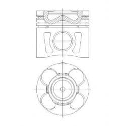 Motor Piston Segman 0.40 69.60 MM Doblo-Fiorino-Linea-Grande Punto-Astra 1.3D Mjet 1.3 Cdti Eu Ro 5