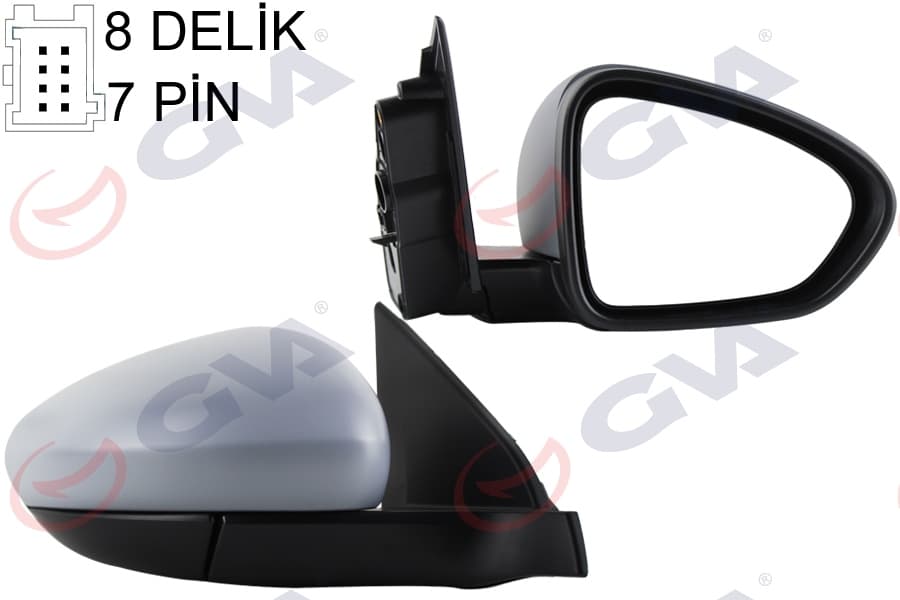 Diş Dikiz Aynasi Sağ Egea 15> Elektrikli İsitmali Sensörlü Astarli Konveks 7 Fiş VM-6157EHPSR