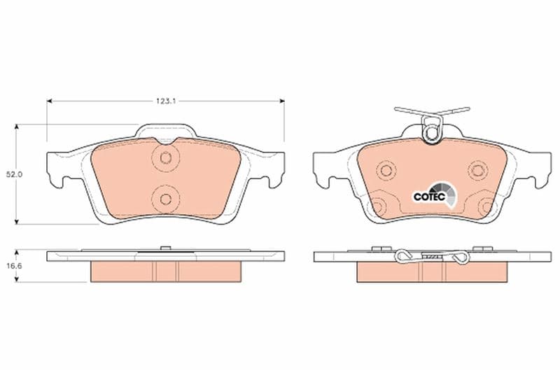 Arka Balata Focus II Cmax 03> Connect 02> Laguna III 07> Opel Vectra C 02> Signum 03> Citroen C5 08> Peugeot P508 10>18