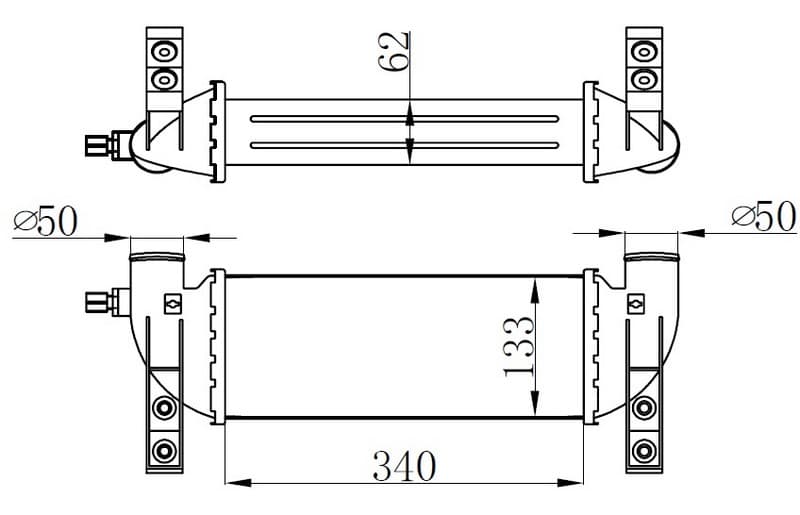 Turbo İntercooler Radyatörü Connect 1.8TDCI 02>06