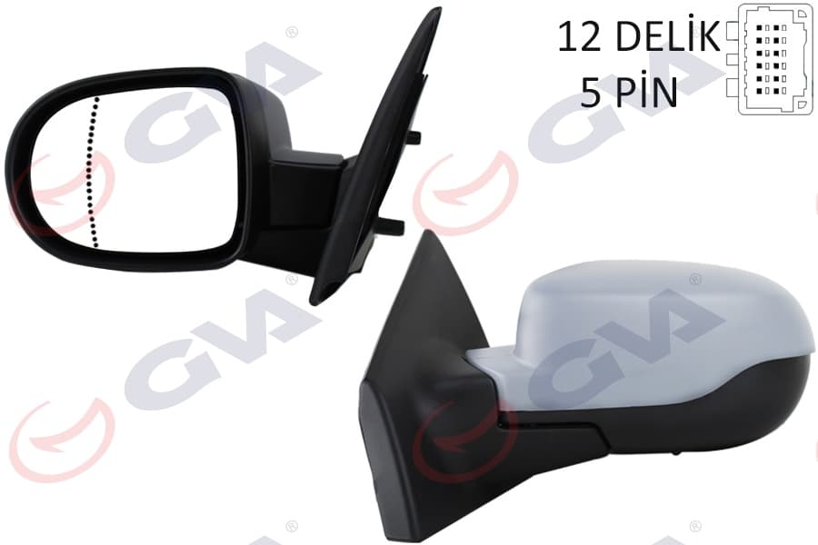 Diş Dikiz Aynasi Sol Clio 09> Elektrikli İsitmali Astarli Asferik 5 Fiş VM-6135EHPAL