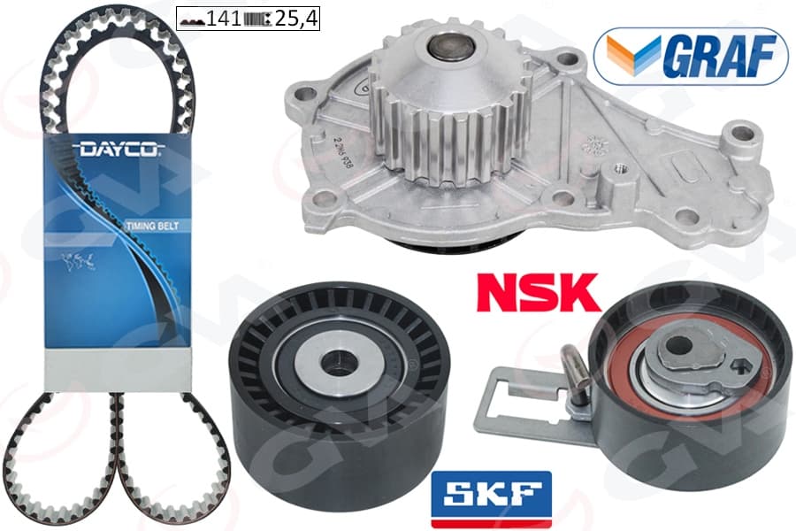 Devirdaimli Eksantrik Gergi Kiti 141 Diş P207-P208-P301-P308-P508-P2008-P3008-P5008 08> Partner-Be Rlingo-Rifter-Jumpy-C5-C4-DS4-C3-DS3-DS5-C-Elysee 1.6 HDi DV6C DV6DTED- Focus III 1.6 TDCi 11>COURİE