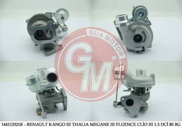 Turbo Şarj Renault Kango Megane II 02>08 1.5dCi 85 BG